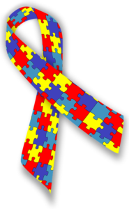 autism ribbon, incidence and causes of developmental problems from Monsanto's glyphosate